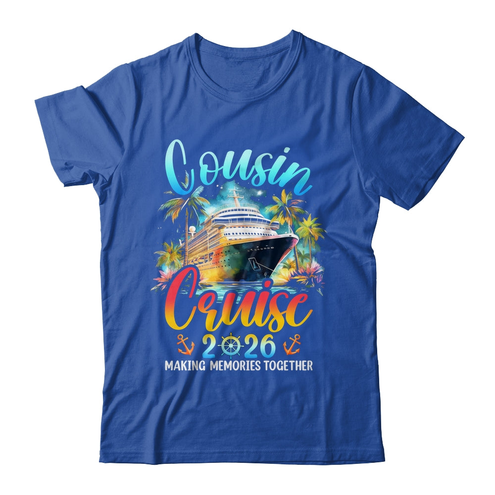 Cousins Cruise 2026 Cruising Cousin Vacation Trip Matching Shirt & Tank Top | teecentury