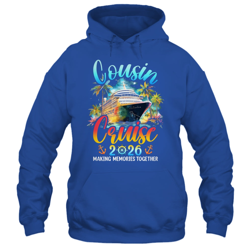 Cousins Cruise 2026 Cruising Cousin Vacation Trip Matching Shirt & Tank Top | teecentury