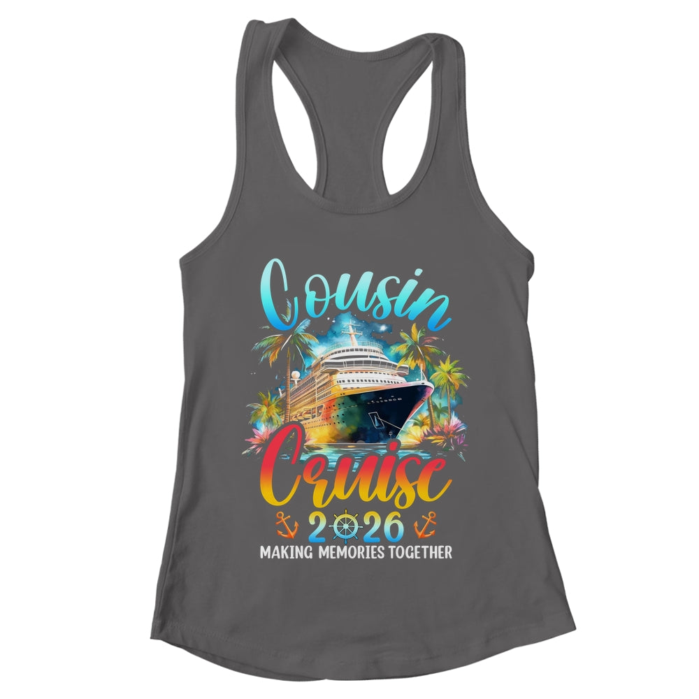 Cousins Cruise 2026 Cruising Cousin Vacation Trip Matching Shirt & Tank Top | teecentury