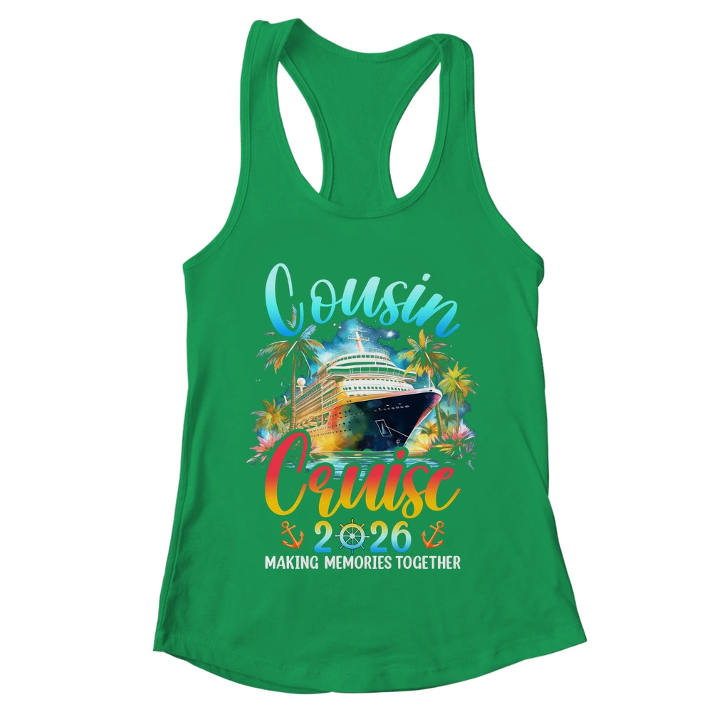 Cousins Cruise 2026 Cruising Cousin Vacation Trip Matching Shirt & Tank Top | teecentury