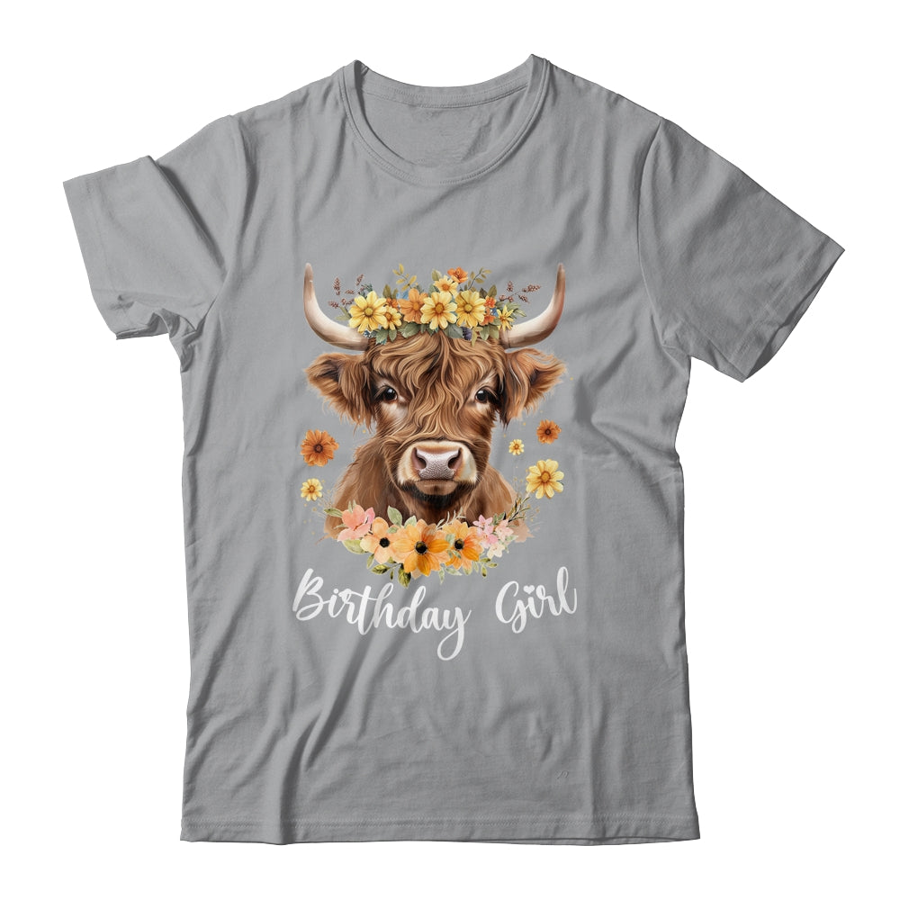 Cow Birthday Girl Design Cute Cow Lover Bday Family Matching Shirt & Tank Top | teecentury
