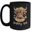 Cow Birthday Girl Design Cute Cow Lover Bday Family Matching Mug | teecentury