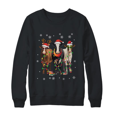 Cow Merry Christmas Funny Cow Lover For Xmas Women Men Shirt & Sweatshirt | teecentury