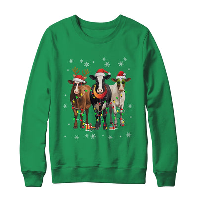 Cow Merry Christmas Funny Cow Lover For Xmas Women Men Shirt & Sweatshirt | teecentury