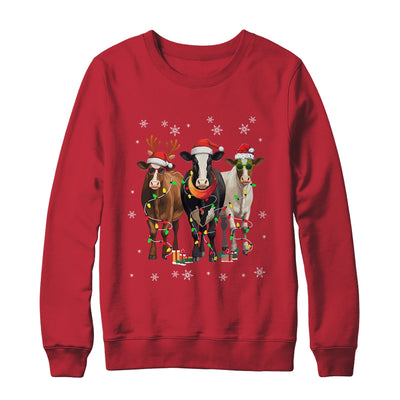 Cow Merry Christmas Funny Cow Lover For Xmas Women Men Shirt & Sweatshirt | teecentury