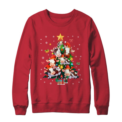 Cow Merry Christmas Tree Farmer Cow Xmas Lover For Women Men Shirt & Sweatshirt | teecentury