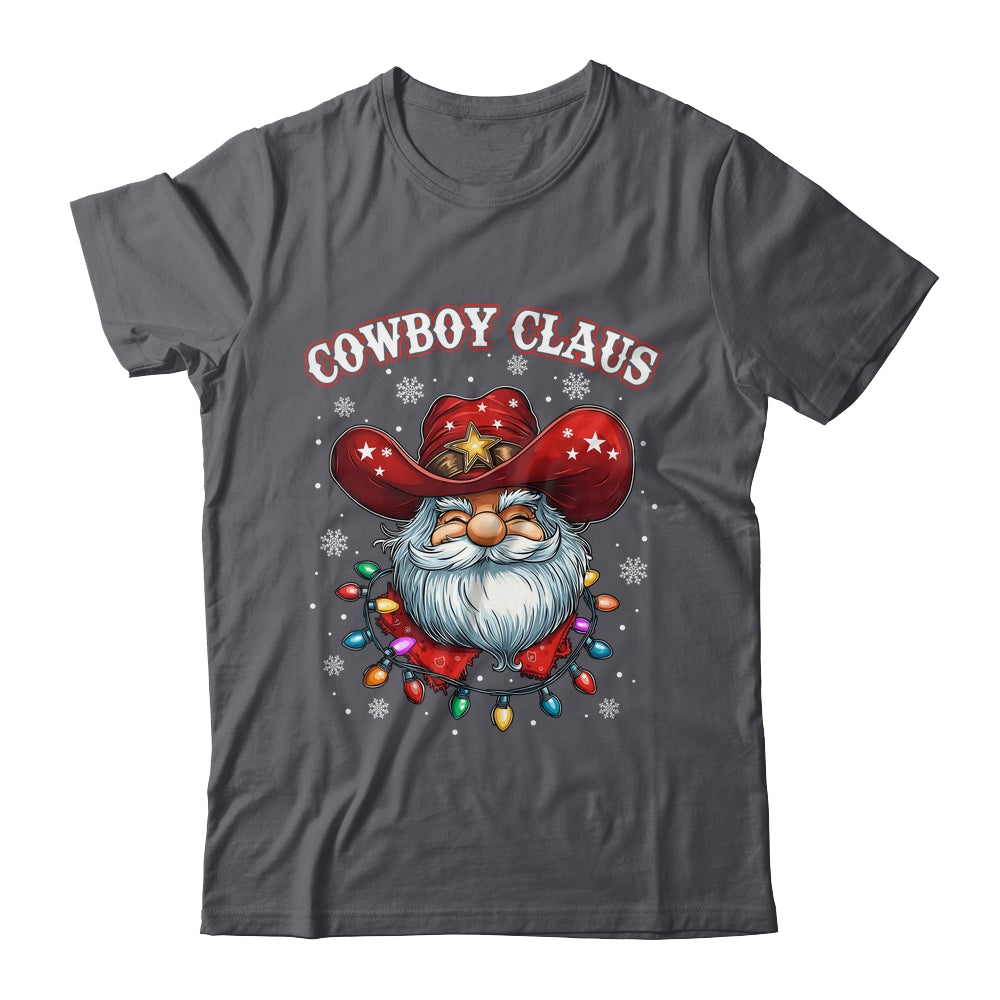 Cowboy Claus Cowboy Santa Hat Xmas Christmas Western Style Shirt & Sweatshirt | teecentury