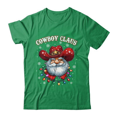 Cowboy Claus Cowboy Santa Hat Xmas Christmas Western Style Shirt & Sweatshirt | teecentury