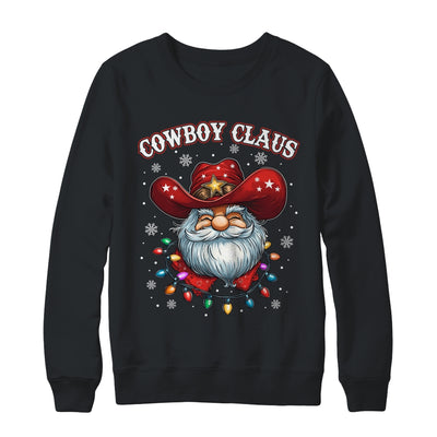Cowboy Claus Cowboy Santa Hat Xmas Christmas Western Style Shirt & Sweatshirt | teecentury