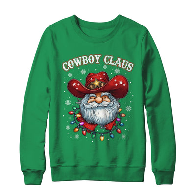 Cowboy Claus Cowboy Santa Hat Xmas Christmas Western Style Shirt & Sweatshirt | teecentury