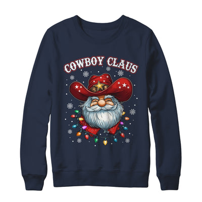 Cowboy Claus Cowboy Santa Hat Xmas Christmas Western Style Shirt & Sweatshirt | teecentury