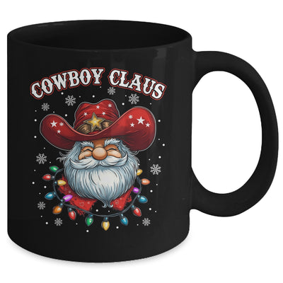 Cowboy Claus Cowboy Santa Hat Xmas Christmas Western Style Mug | teecentury