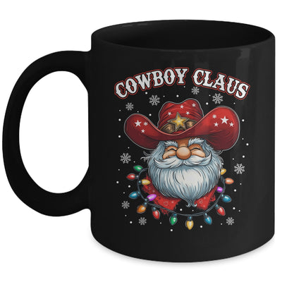 Cowboy Claus Cowboy Santa Hat Xmas Christmas Western Style Mug | teecentury