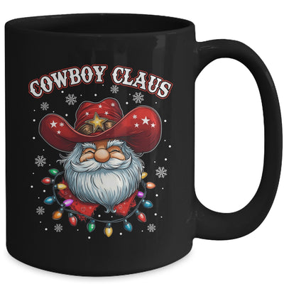 Cowboy Claus Cowboy Santa Hat Xmas Christmas Western Style Mug | teecentury