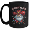 Cowboy Claus Cowboy Santa Hat Xmas Christmas Western Style Mug | teecentury
