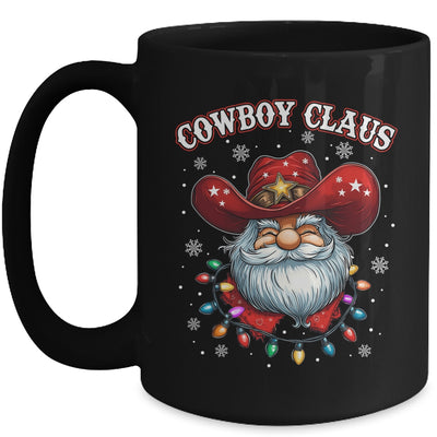 Cowboy Claus Cowboy Santa Hat Xmas Christmas Western Style Mug | teecentury