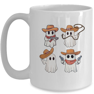 Cowboy Ghosts Halloween Ghost Boo Western Cute Spooky Season Mug | teecentury