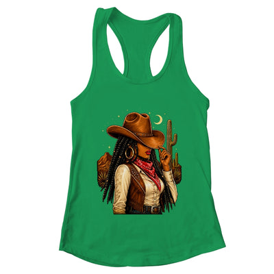 Cowgirl Afro Western Country Rodeo Melanin African American Shirt & Tank Top | teecentury