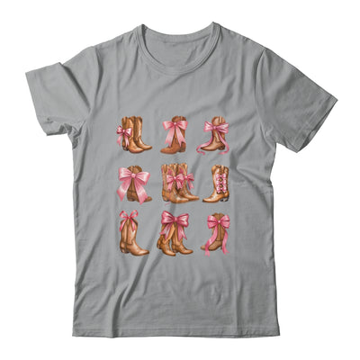 Cowgirl Boots Coquette Aesthetic And Pink Bows Women Girls Shirt & Tank Top | teecentury