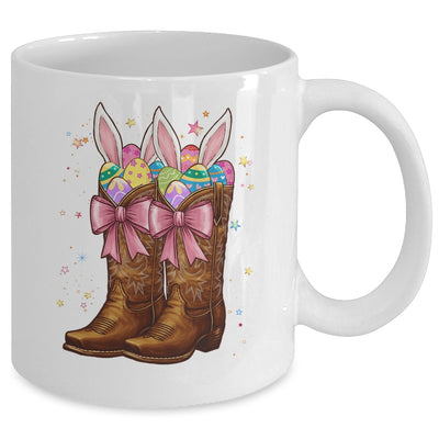 Cowgirl Boots Easter Western Happy Coquette Easter Bunny Mug | teecentury