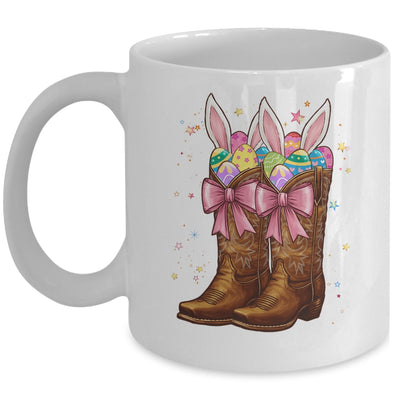 Cowgirl Boots Easter Western Happy Coquette Easter Bunny Mug | teecentury