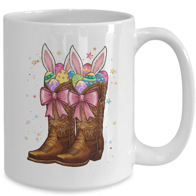 Cowgirl Boots Easter Western Happy Coquette Easter Bunny Mug | teecentury