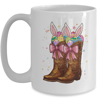 Cowgirl Boots Easter Western Happy Coquette Easter Bunny Mug | teecentury