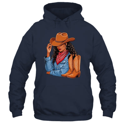 Cowgirl Western Boots Afro Western Melanin Black African Shirt & Tank Top | teecentury