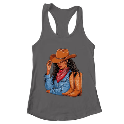 Cowgirl Western Boots Afro Western Melanin Black African Shirt & Tank Top | teecentury
