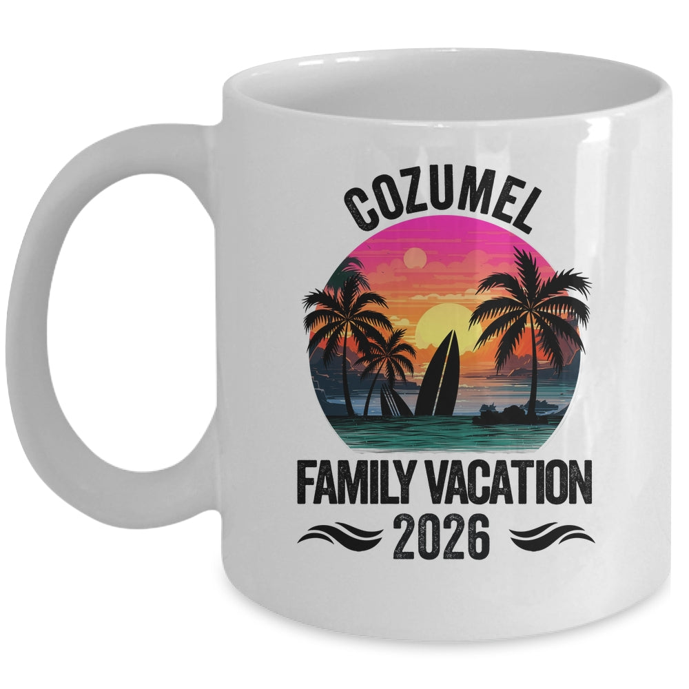 Cozumel Family Vacation 2026 Matching Outfits Beach Summer Mug | teecentury