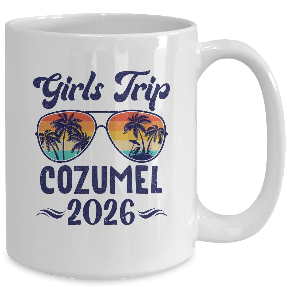 Cozumel Girls Trip Beach Vacation 2026 Matching Group Mug | teecentury