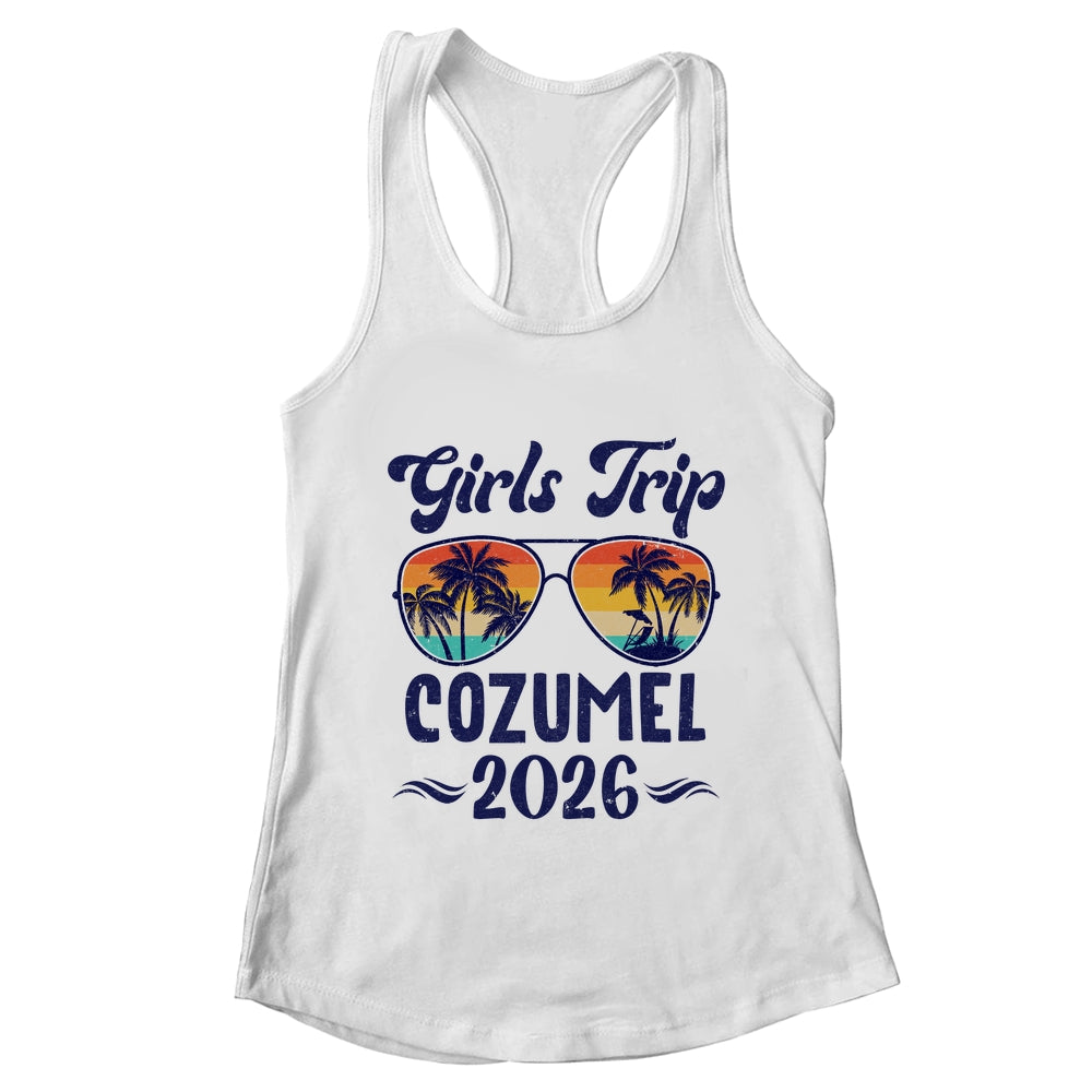 Cozumel Girls Trip Beach Vacation 2026 Matching Group Shirt & Tank Top | teecentury