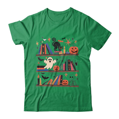 Cozy Halloween Bookshelf Read Book Ghost Pumpkin Fall Autumn Shirt & Sweatshirt | teecentury
