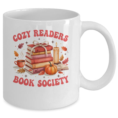 Cozy Readers Book Society Autumn Reading Book Lover Girl Mug | teecentury