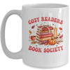 Cozy Readers Book Society Autumn Reading Book Lover Girl Mug | teecentury