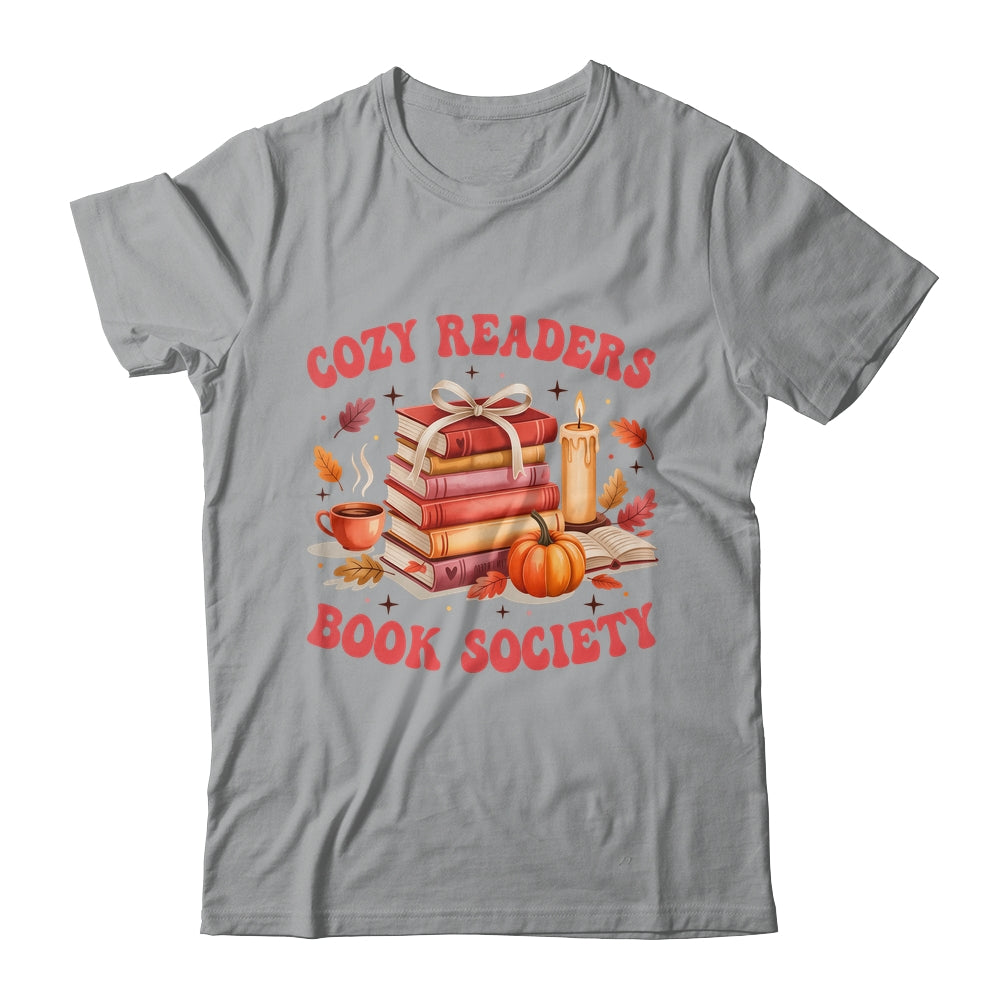 Cozy Readers Book Society Autumn Reading Book Lover Girl Shirt & Sweatshirt | teecentury