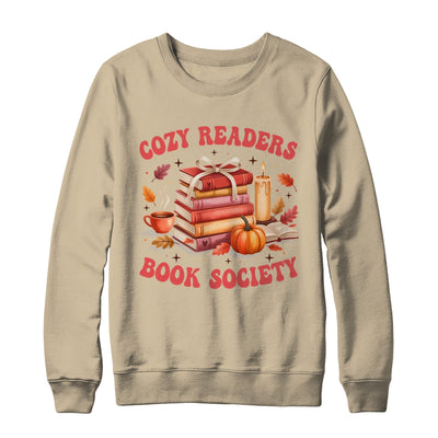 Cozy Readers Book Society Autumn Reading Book Lover Girl Shirt & Sweatshirt | teecentury