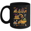 Crane Truck Construction Vehicle Halloween Pumpkin Boys Kids Mug | teecentury