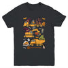 Crane Truck Construction Vehicle Halloween Pumpkin Boys Kids Youth Shirt | teecentury