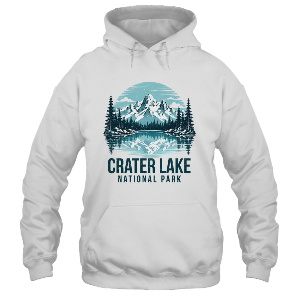 Crater Lake National Park Retro Mountain Lake Outdoor Hiking Shirt & Tank Top | teecentury