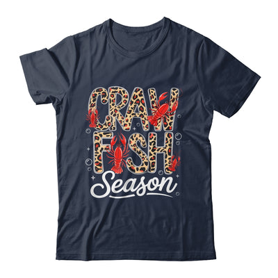 Crawfish Season Leopard Funny Crawfish Boil Lobster Cajun Shirt & Tank Top | teecentury