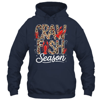 Crawfish Season Leopard Funny Crawfish Boil Lobster Cajun Shirt & Tank Top | teecentury