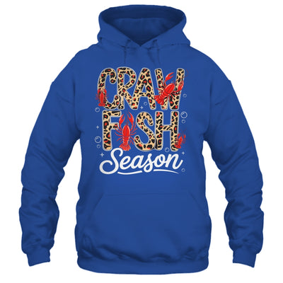 Crawfish Season Leopard Funny Crawfish Boil Lobster Cajun Shirt & Tank Top | teecentury