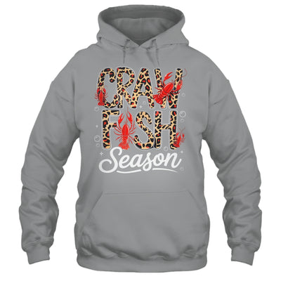 Crawfish Season Leopard Funny Crawfish Boil Lobster Cajun Shirt & Tank Top | teecentury