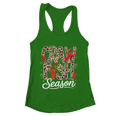 Crawfish Season Leopard Funny Crawfish Boil Lobster Cajun Shirt & Tank Top | teecentury