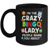 Crazy Bingo Lady Art For Women Girls Gambling Bingo Player Mug | teecentury