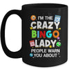 Crazy Bingo Lady Art For Women Girls Gambling Bingo Player Mug | teecentury