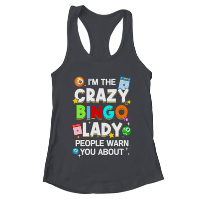 Crazy Bingo Lady Art For Women Girls Gambling Bingo Player Shirt & Tank Top | teecentury
