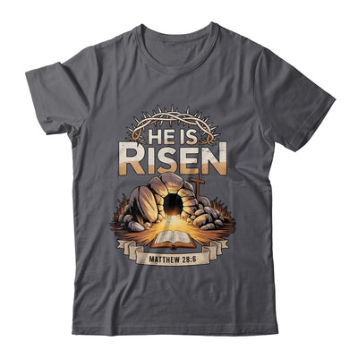 Cross He Is Risen Jesus Religious Easter Christian Men Women Shirt & Hoodie | teecentury