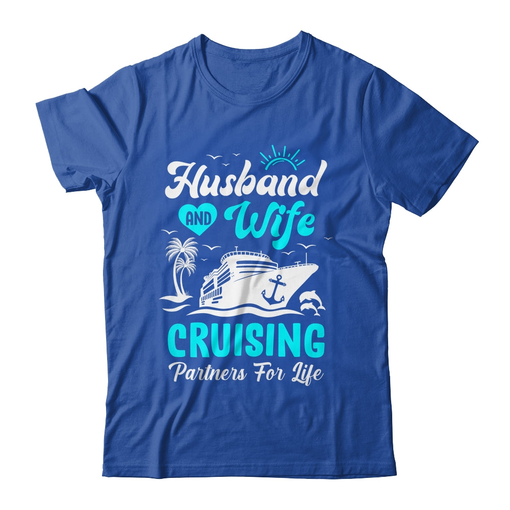 Cruise Ship Cruising Couple Vacation Partners Husband Wife Shirt & Tank Top | teecentury